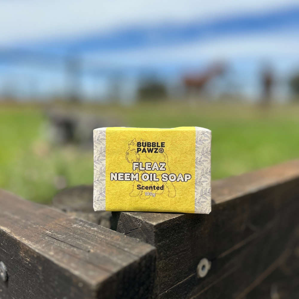 Fleaz Natural Neem Oil Dog Soap - Scented
