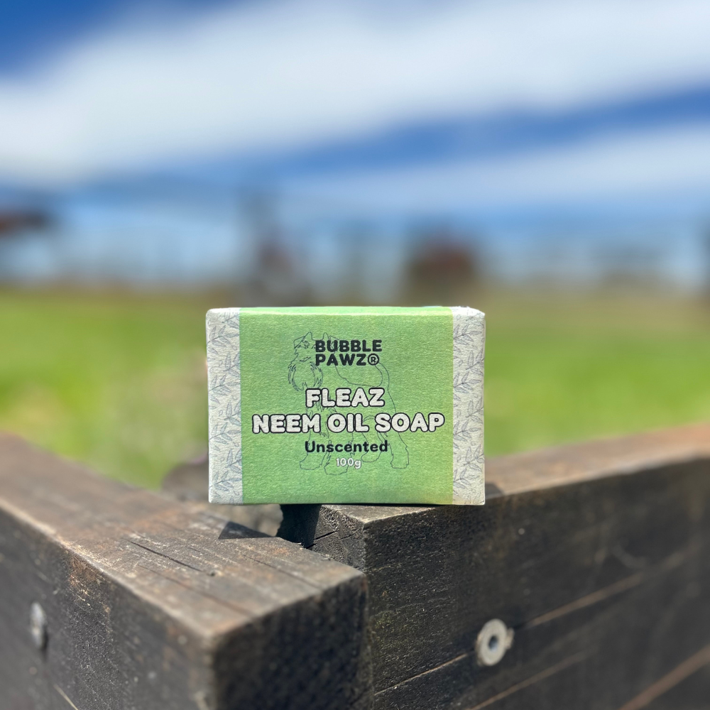 Fleaz Natural Neem Oil Dog Soap - Unscented