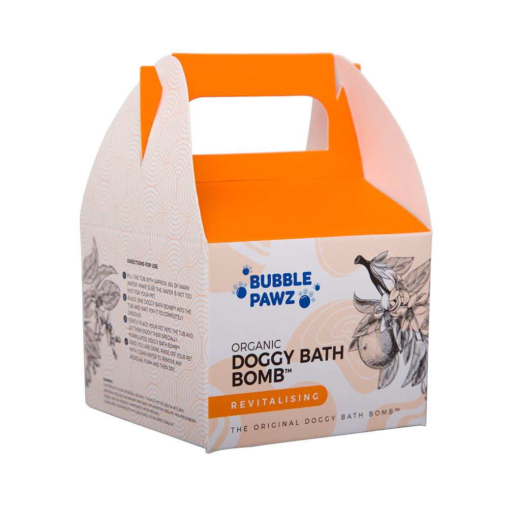 Organic Revitalising Doggy Bath Bomb™ with Essential Oils-Pet Bathing Products-Bubble Pawz