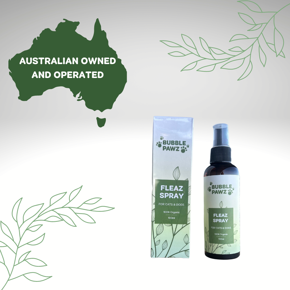 Organic Natural Flea Tick Spray for Pets Bubble Pawz