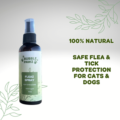 Organic Natural Fleaz Spray for Pets 100ML